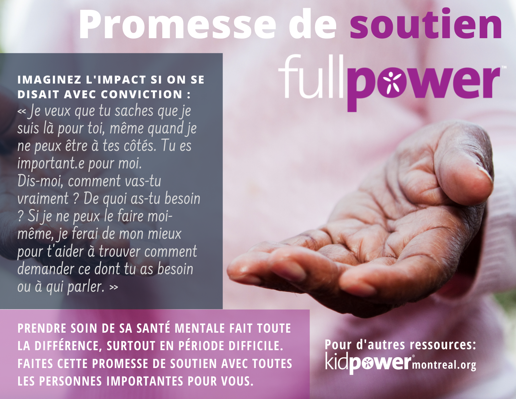 Affiche : Promesse de soutien Fullpower