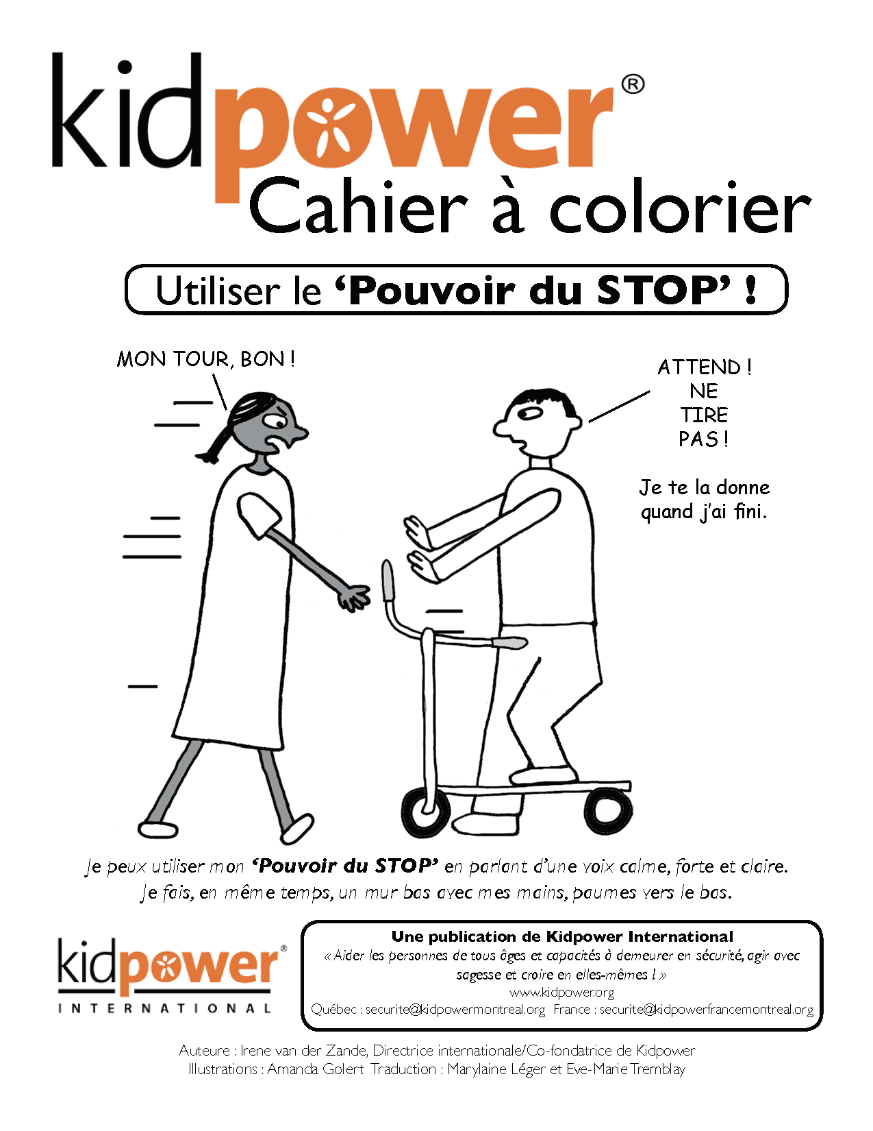 Livret : Cahier à colorier Kidpower