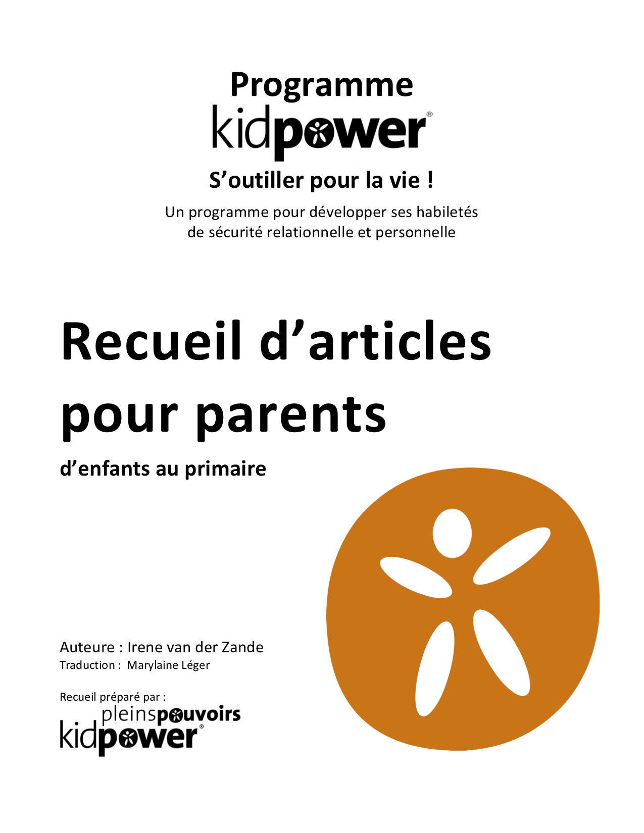 Livret d’atelier : Kidpower pour parents